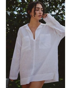 LSPACE Oasis 100% Linen Tunic - Black