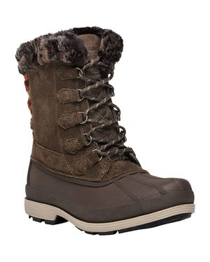 Propet Lumi Tall Lace Booties - Brown