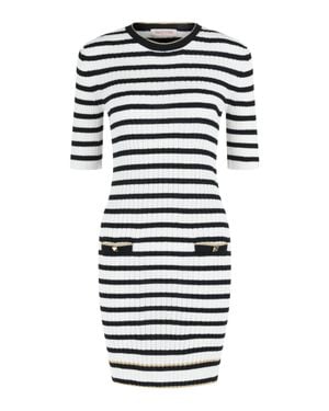 Valentino Striped Mini Dress - Blue