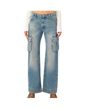 DL1961 Zoie Wide Leg Low Rise Relaxed Vintage - Blue