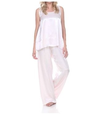 PJ Harlow Natalie Satin Tank - Pink