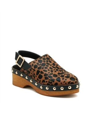 Kelsi Dagger Brooklyn Warehouse Slingback Buckle Heel Clogs - Brown