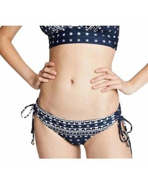 Shoshanna Lace Up Side Bikini Bottom - Blue