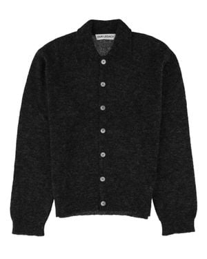 Our Legacy Textured Alpaca Blend Cardigan - Black