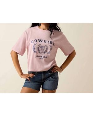 Ariat Cowgirl Social Club T-Shirt - Pink