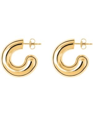 LIE STUDIO Rose Earrings - Metallic