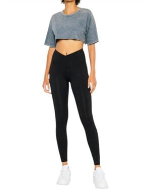 Kancan Ari Mid Rise Active Leggings - Blue