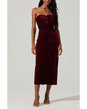Astr Arista Dress - Red