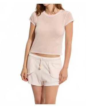 Asher Ava Short Sleeve Tee - White