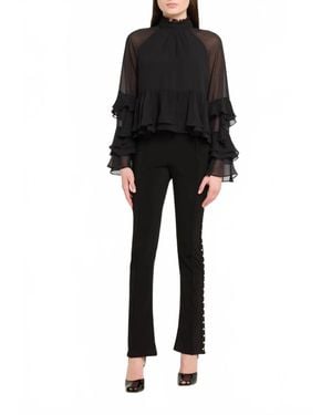 Cinq À Sept Skylah High Neck Blouse - Black