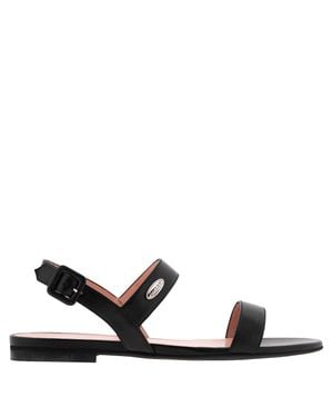 Bally Carlas Leather Flat Sandals - Black