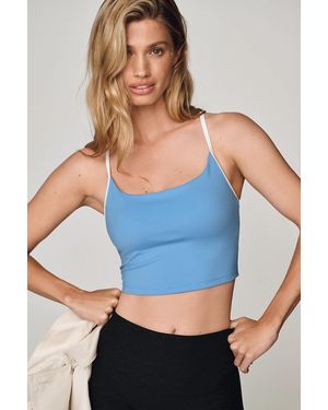 Varley Freesoft Scoop-Neck Bralette - Blue