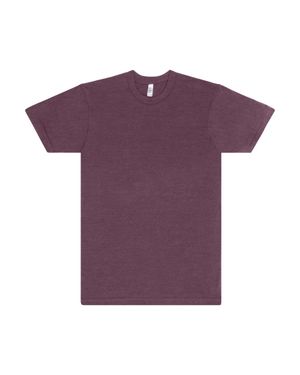 LOS ANGELES APPAREL Usa-Made 50/50 Poly/Cotton T-Shirt - Purple