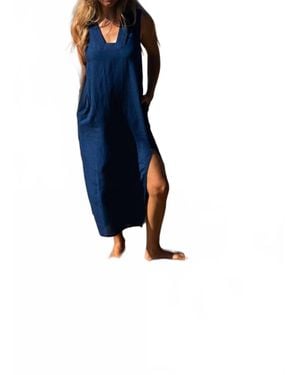 Sitano Grotta Midi Dress - Blue