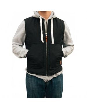 Iron & Resin Canvas Work Vest - Black
