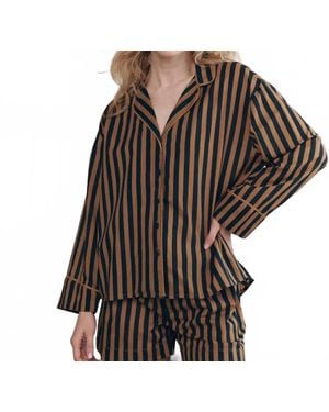The Great The Pajama Button Shirt - Black