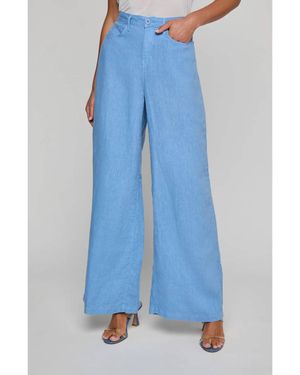 L'Agence Amara Wide Leg Pants - Blue