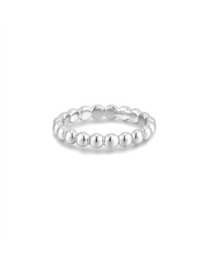 Ania Haie Round Dome Bands Ring - White