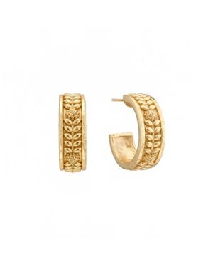 Capucine de Wulf Berry Vine Small Hoop Earrings - Metallic