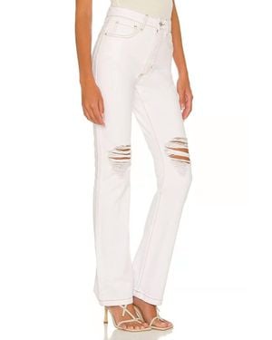 WeWoreWhat Wide Leg Distressed Jeans - White