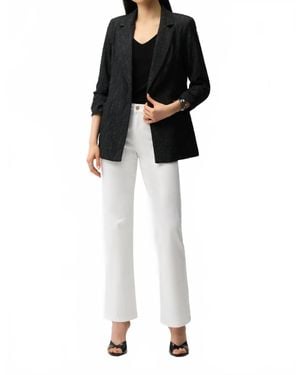 Joseph Ribkoff Woven Boxy Blazer - Black