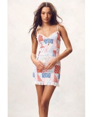 LoveShackFancy Solier Patchwork Dress - Multicolor