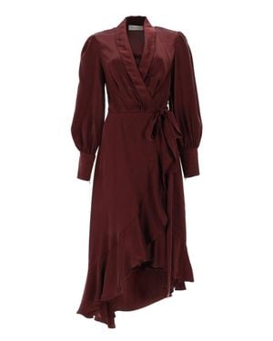 Zimmermann Silk Midi Suit - Purple
