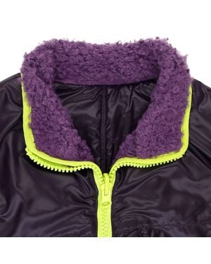 PHANES Front Zip Sherpa Work Jacket - Purple