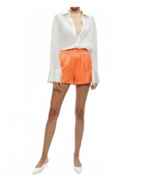 Alice + Olivia Richie Cuffed Low Rise Boxer Short - Orange