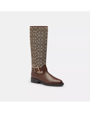 COACH Extended Calf Riding Boot - Brown