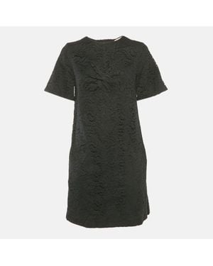 N°21 Nº21 Floral Lace Mini Dress - Black