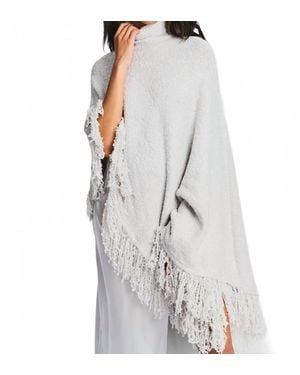 SER.O.YA Frost Turtleneck Poncho - White