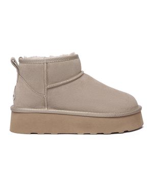 EverAu Australia Heron Ultra Mini Platform Boots - Gray