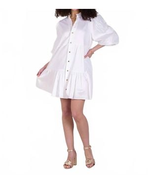 Emily Mccarthy Sadie Mini Dress - White