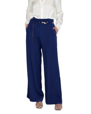 Nouvelle Silk95five Mayfair High Rise Pants - Blue
