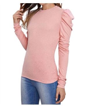 First Love Ruffle Sleeves Top - Pink