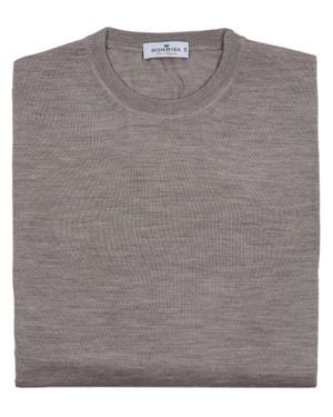 Sonrisa Neutral Maglieria Classica Crew Neck Sweater - Gray
