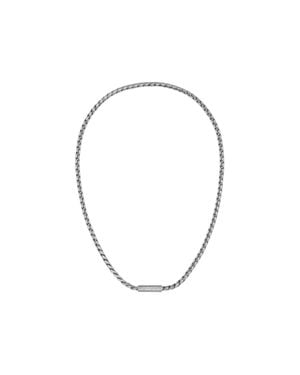 BOSS Tone Necklace With Braided Chain - Metallic