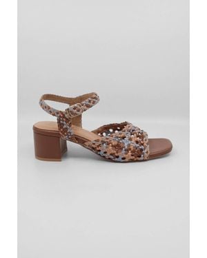 Bos. & Co. Wendi Woven Leather Sandals - Multicolor