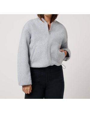Travis Mathew Rustic Retreat Bomber Jacket - Gray