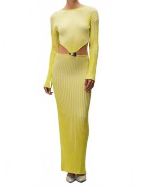 Baobab Bentley Cut-Out Maxi Dress - Yellow