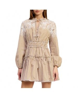 En Saison Juliette Mini Dress - Natural