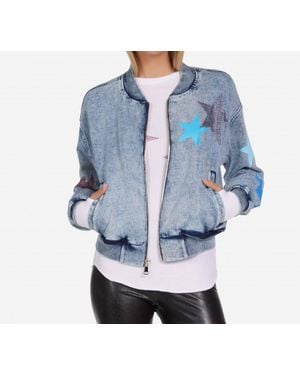 Lauren Moshi Shilese Color Crystal Stars Jacket - Blue