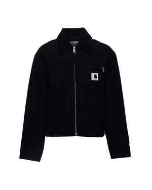 Carhartt Dearborn Canvas Quilted Og Detroit Jacket - Black