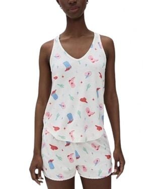 Pj Salvage American Honey Loungewear Shorts - White