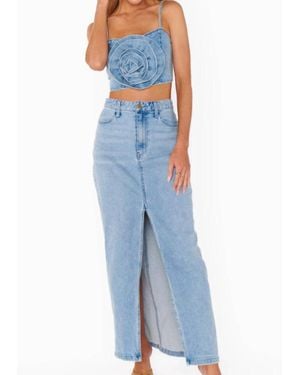 Show Me Your Mumu Mcentire Maxi Skirt - Blue