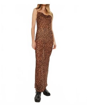 One Teaspoon Jagger Long Slip Dress - Brown