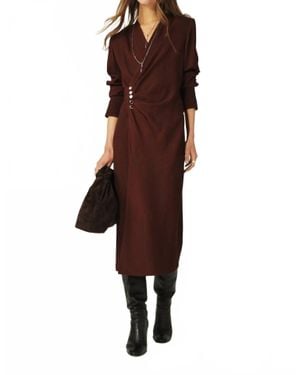 Ba&sh Fiji Midi Dress - Brown