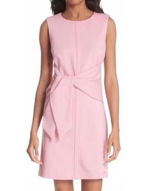 Ted Baker Tie Ponte Dress - Pink