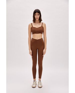 Pcfg Bra With Stitch Detail - Brown